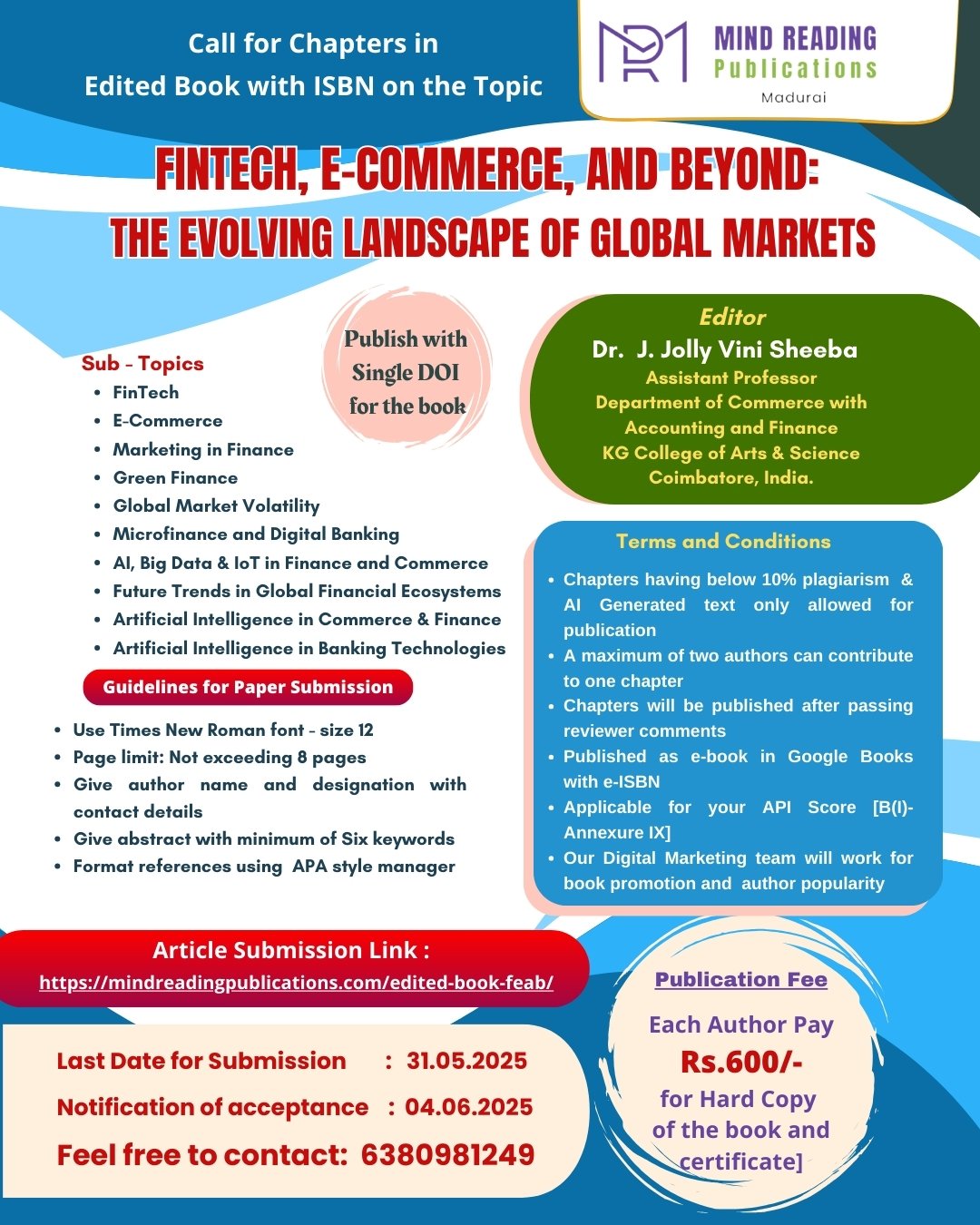 Call for Chapter in Fintech E-commerce and Beyond